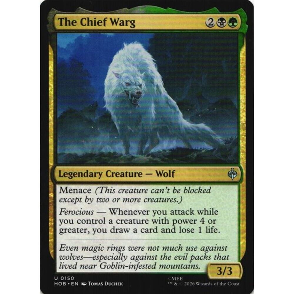 The Chief Warg #150 Magic The Hobbit